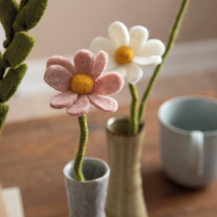 Felt Flowers - Anemone - Sea Blue
